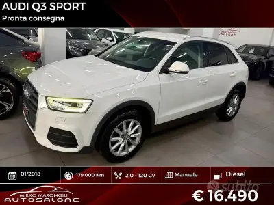 Usata Audi Q3 Sport 120 CV (88 kW) 2018 Bianco SUV