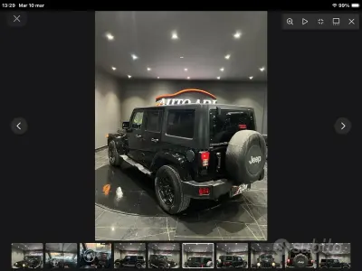 Usata Jeep Wrangler Sahara 284 CV (208 kW) 2016 Nero SUV