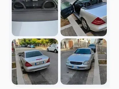 Usata Mercedes SLK200 163 CV (119 kW) 2001 Grigio Cabrio