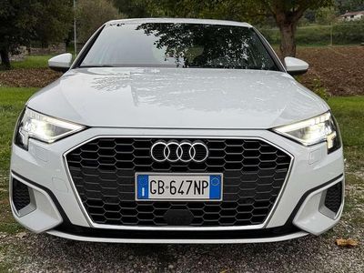 Usata Audi A3 Advanced 150 CV (110 kW) 2020 Bianco Berlina