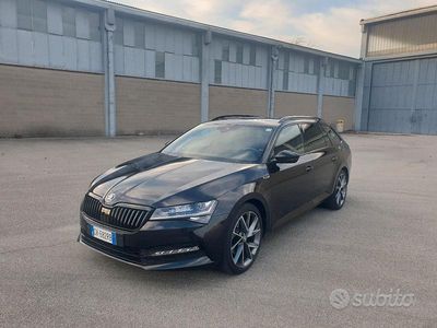 Occasion Skoda Superb SportLine 200 PK (147 kW) 2020 Zwart Stationwagen