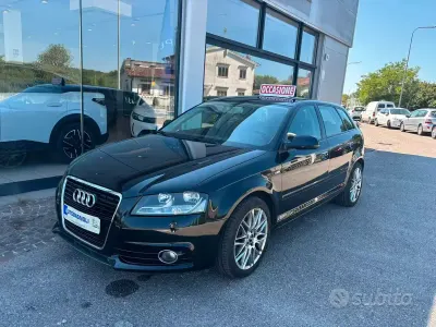 Usata Audi A3 Sportback Attraction 105 CV (77 kW) 2012 Nero Utilitaria