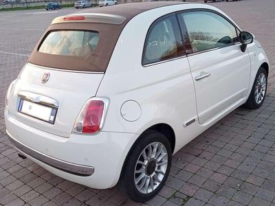 Usata Fiat 500C Lounge 69 CV (50 kW) 2011 Bianco Cabrio