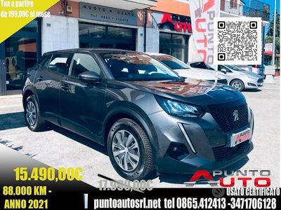 Usata Peugeot 2008 Active 110 CV (80 kW) 2021 Antracite SUV