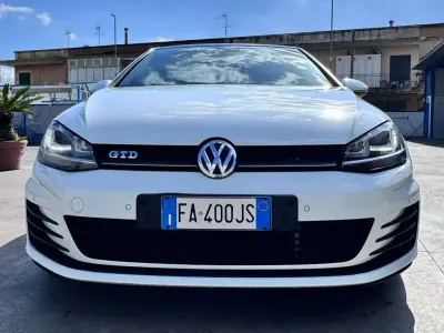 Usata VW Golf VII GTD 184 CV (135 kW) 2014 Bianco Berlina