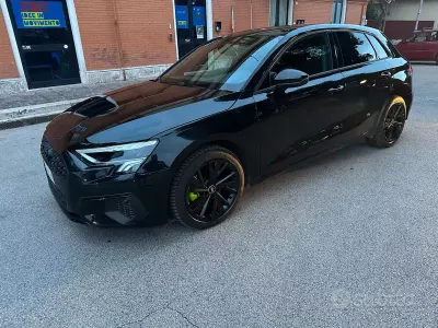 Usata Audi A3 131 CV (96 kW) 2021 Nero Berlina