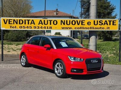 Usata Audi A1 Sportback Ambiente 95 CV (69 kW) 2018 Rosso misano/tetto argento Utilitaria