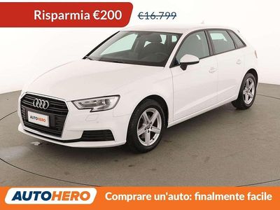 Usata Audi A3 150 CV (110 kW) 2017 Bianco Berlina
