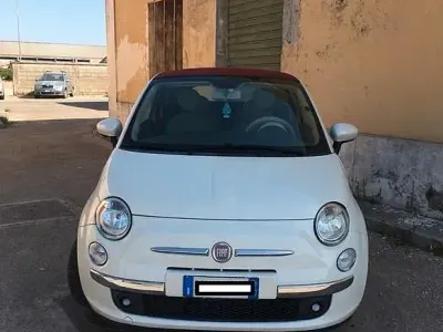 Usata Fiat 500C Lounge 69 CV (50 kW) 2009 Bianco Cabrio