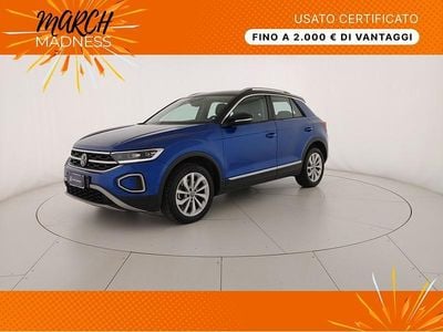 Usata VW T-Roc Style 150 CV (110 kW) 2022 Ravenna blue metallizzato/deep black perlato SUV