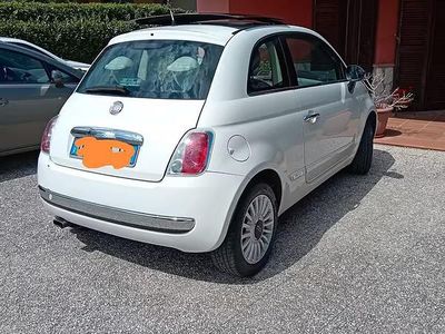 Usata Fiat 500 75 CV (55 kW) 2009 Bianco Cabrio
