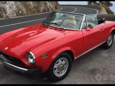 Usata Fiat 124 1970 Rosso Cabrio