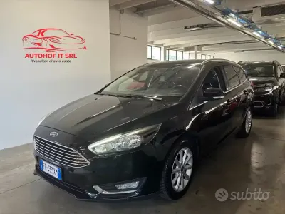 Usata Ford Focus Titanium 120 CV (88 kW) 2018 Nero Station wagon