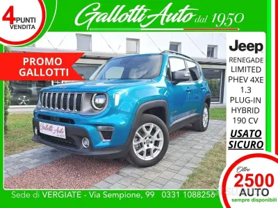 Usata Jeep Renegade Limited 190 CV (139 kW) 2021 Turchese SUV