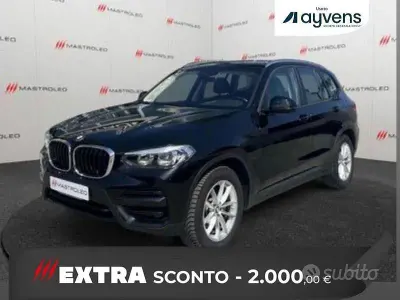 Usata BMW X3 Advantage 190 CV (139 kW) 2021 Nero SUV