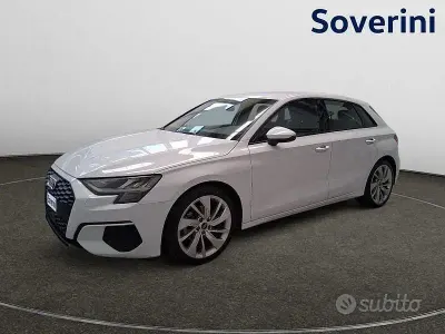 Usata Audi A3 Advanced 150 CV (110 kW) 2022 Bianco Berlina
