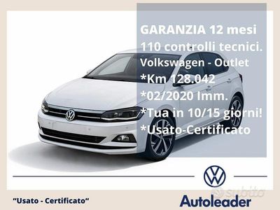 Begagnad VW Polo Highline 95 HK (69 kW) 2020 Vit Halvkombi
