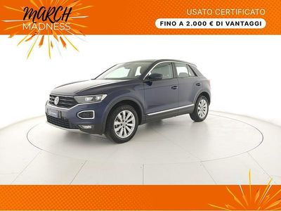 Usata VW T-Roc Advance 116 CV (85 kW) 2019 Atlantic blue metallizzato SUV
