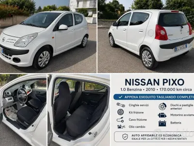 Usata Nissan Pixo 68 CV (50 kW) 2010 Bianco Utilitaria