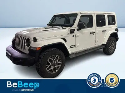 Usata Jeep Wrangler Unlimited Sahara 272 CV (200 kW) 2021 Bianco SUV