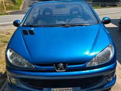 Usata Peugeot 206 CC 109 CV (80 kW) 2004 Blu Cabrio