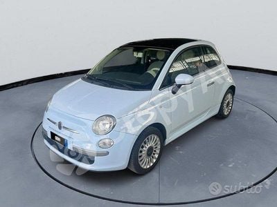 Usata Fiat 500 Lounge 69 CV (50 kW) 2009 Azzurro Cabrio