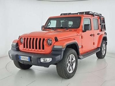 Usata Jeep Wrangler Unlimited Sahara 200 CV (147 kW) 2019 Arancione SUV