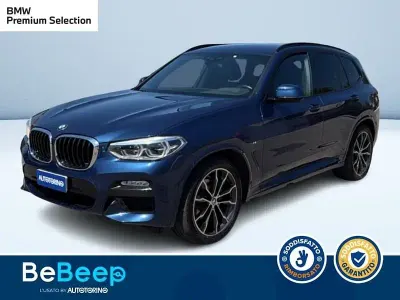 Usata BMW X3 M Sport 190 CV (139 kW) 2019 Blu metallizzato SUV