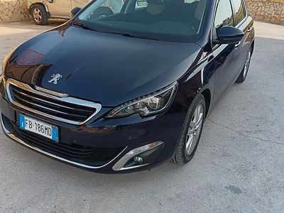 Usata Peugeot 308 120 CV (88 kW) 2015 Blu Berlina