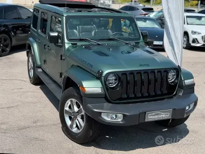 Usata Jeep Wrangler Unlimited Sahara 200 CV (147 kW) 2019 Verde SUV
