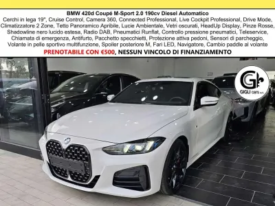 Usata BMW 420 Coupé M Sport 190 CV (139 kW) 2024 Alpin white Coupé