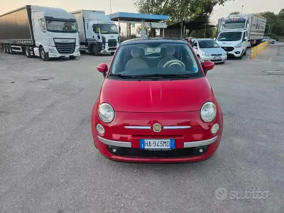 Usata Fiat 500 Lounge 75 CV (55 kW) 2008 Rosso Berlina