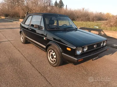 Usata VW Golf Cabriolet 50 CV (36 kW) 1982 Nero Cabrio