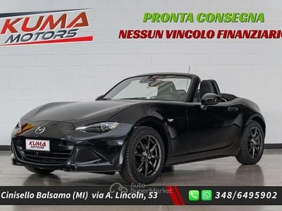 Usata Mazda MX5 Exclusive-Line 131 CV (96 kW) 2017 Jet black perlato Cabrio