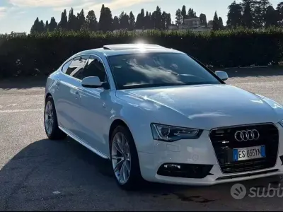 Usata Audi A5 177 CV (130 kW) 2014 Bianco Coupé