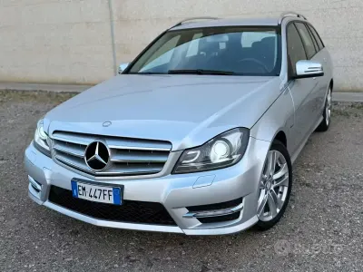 Usata Mercedes C220 Avantgarde 170 CV (125 kW) 2012 Grigio Station wagon