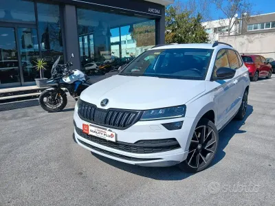 Usata Skoda Karoq SportLine 150 CV (110 kW) 2019 Bianco SUV