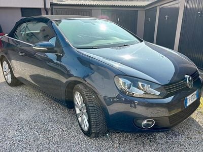 Usata VW Golf 160 CV (117 kW) 2011 Blu Cabrio