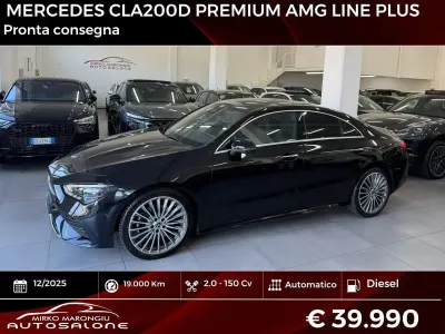 Usata Mercedes CLA200 AMG line Plus 150 CV (110 kW) 2025 Nero Berlina