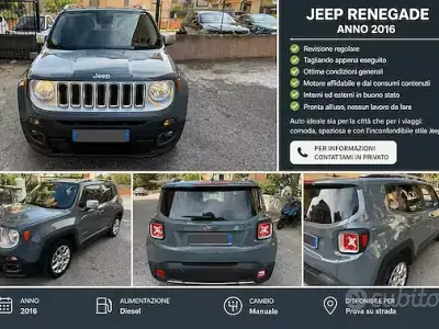 Usata Jeep Renegade 120 CV (88 kW) 2016 Grigio SUV