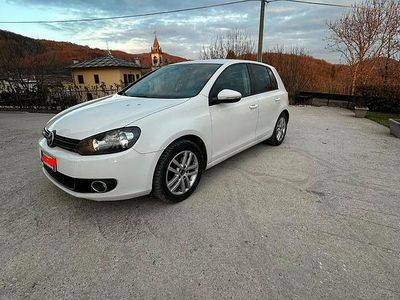 Usata VW Golf VI Highline 110 CV (80 kW) 2009 Bianco Utilitaria