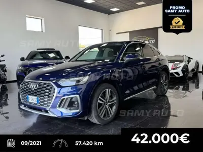 Usata Audi Q5 Sportback S-line plus 204 CV (150 kW) 2021 Blu/azzurro SUV