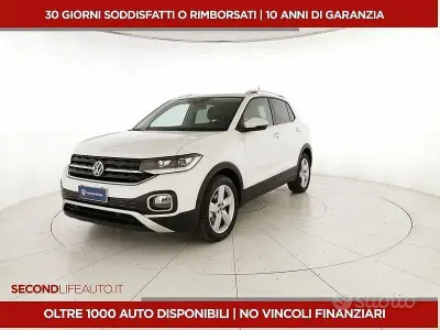 Usata VW T-Cross Advance 110 CV (80 kW) 2021 Bianco SUV