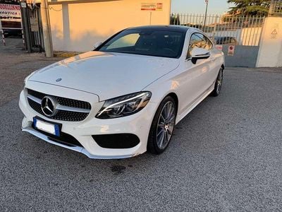 Usata Mercedes C220 170 CV (125 kW) 2017 Bianco Coupé