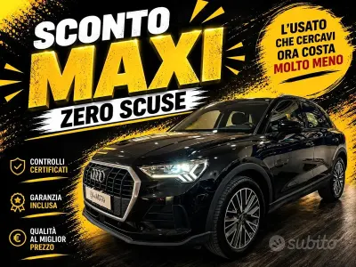 Usata Audi Q3 Ambiente 150 CV (110 kW) 2020 Nero SUV