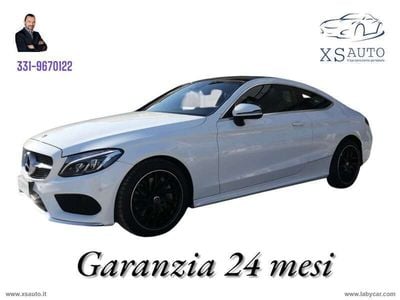 Usata Mercedes C250 Premium Plus 204 CV (150 kW) 2017 Bianco Coupé