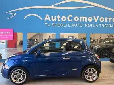 Usata Fiat 500 Lounge 69 CV (50 kW) 2009 Blu Cabrio
