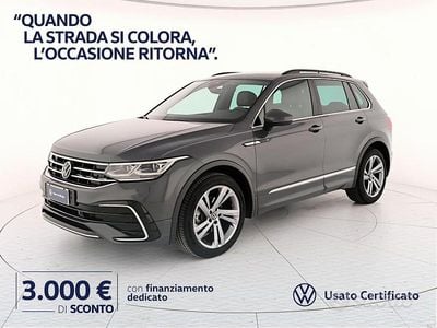 Usata VW Tiguan R-line 150 CV (110 kW) 2023 Dolphin grey metallizzato SUV