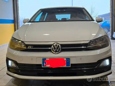Usata VW Polo R-line 80 CV (58 kW) 2020 Bianco Utilitaria