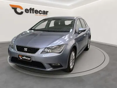 Usata Seat Leon ST Business 110 CV (80 kW) 2016 Azzurro Station wagon